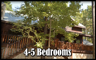 4-5 bedroom Broken Bow cabins for families and groups
